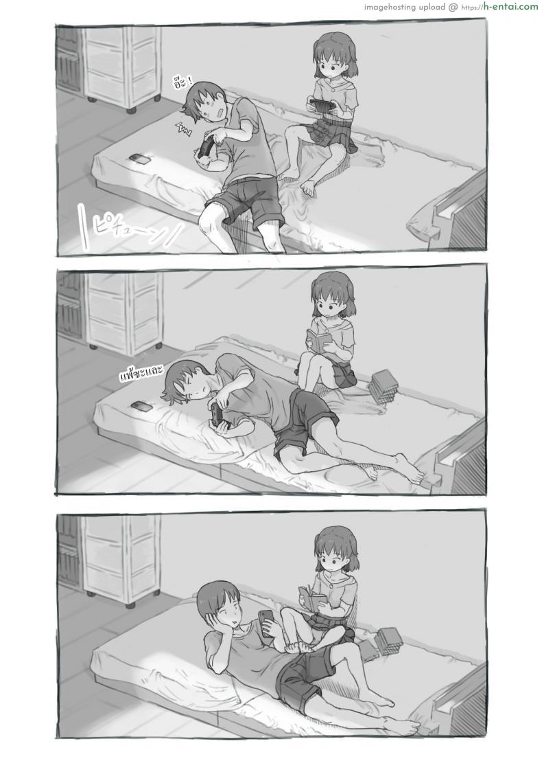 โดจิน ครอบครัวสุดเด็ดไม่มีใครยอมใครพี่ชายน้องสาวบ้ากามกันหมด [Kuromahou Kenkyuujo (Nukaji)] Imouto to Nuku Fap Sessions with my Little Sister! แปลไทย 7