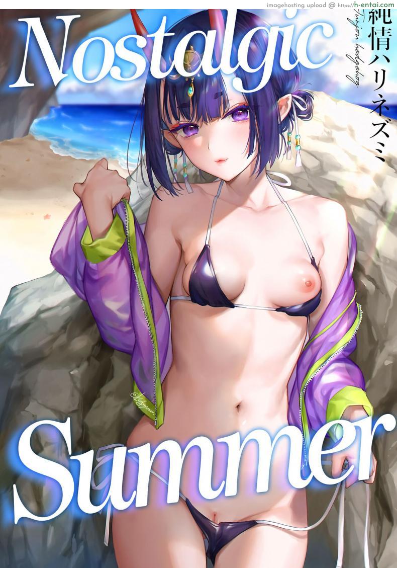โดจิน ชุดวายน้ำของเธอมันทำให้ควยผมแข็งแล้ว (C100) [Junjou Harinezumi (Kaguyuzu)] Nostalgic Summer (Fate Grand Order) แปลไทย 1