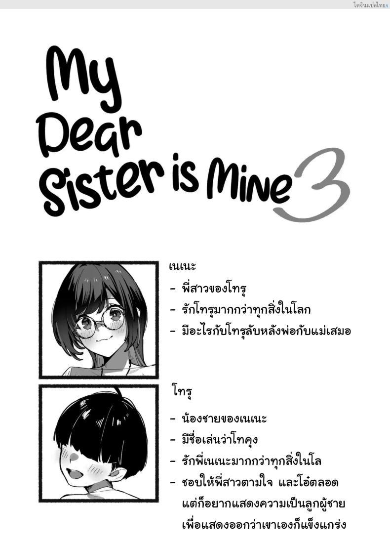 โดจิน พี่สาวสุดรัก ของผมคนเดียว ฟินแบบลับๆ! 3 [Dai-kotetsu Dan (92M)] Boku no Onee-chan - My dear Sister is Mine แปลไทย 2